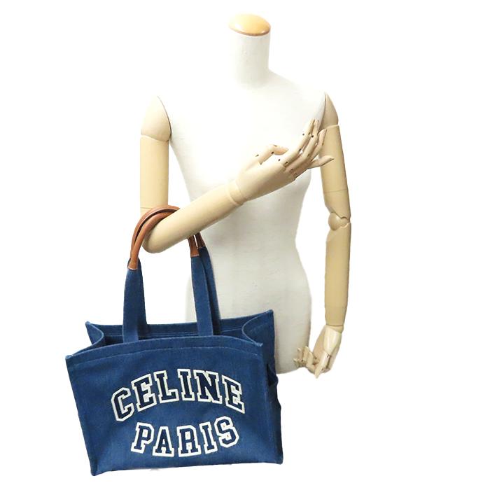 CELINE（セリーヌ） ラージカバ デニムトート 196762EF7.07AT ブルー