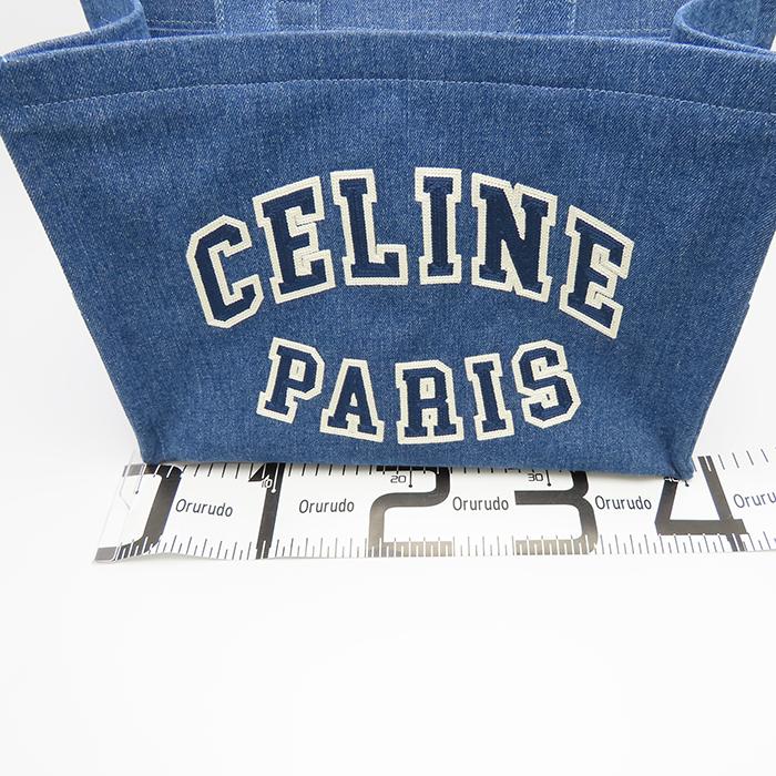 CELINE（セリーヌ） ラージカバ デニムトート 196762EF7.07AT ブルー