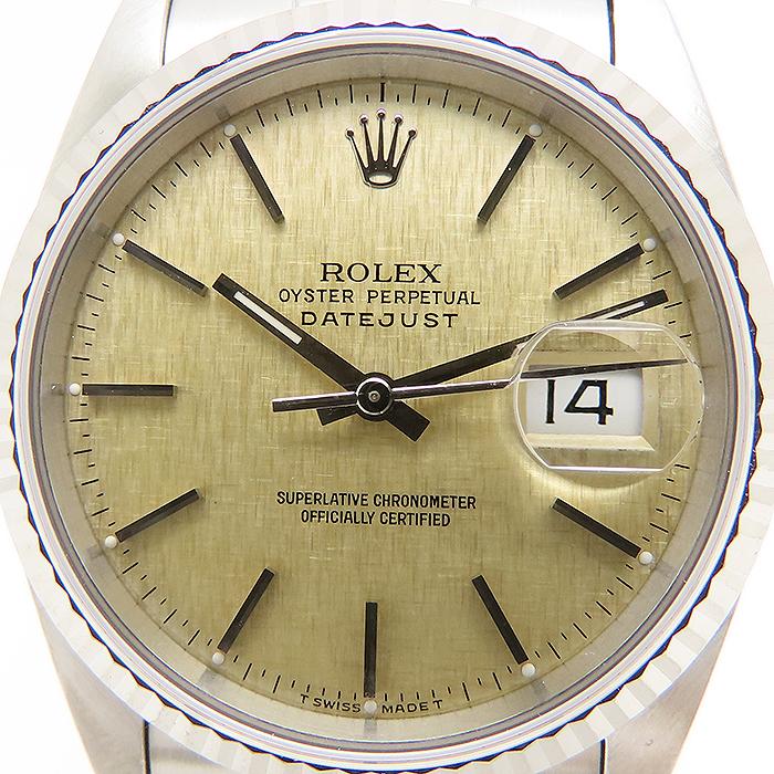 ROLEX ロレックス デイトジャスト 16234 保証書 ロレックス デイトジャスト 16234 SS/WG シルバーローマン文字盤 箱