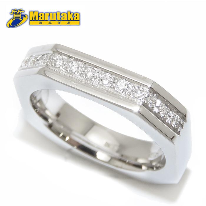 750WG ダイヤモンド リング 0.30CT 送料無料 750WG ダイヤモンド