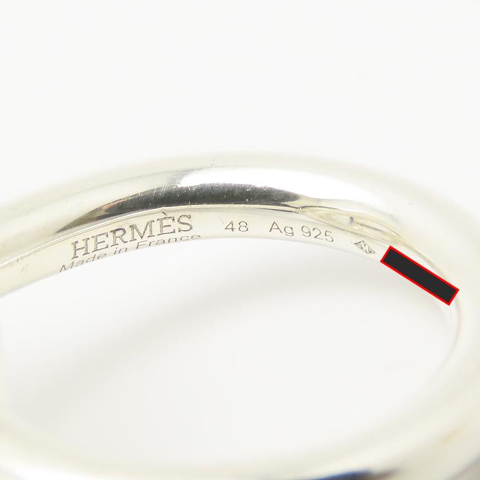 HERMES（エルメス） クロワゼットリング #48 約6号 3.0g 箱 シンプル