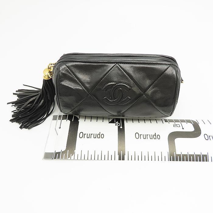 CHANEL（シャネル） チェーン ショルダー バッグ マトラッセ ブラック 