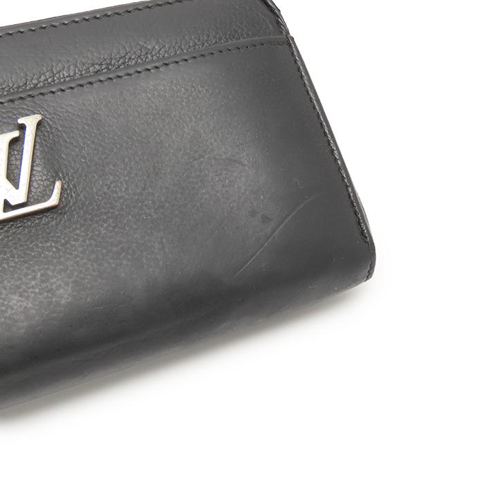 【極美品✨ICタグ】ルイヴィトン ジッピーロックミー　LVロゴ ブラック 極美品】ICタグ ルイヴィトン ジッピーロックミー 長財布 ブラック LV