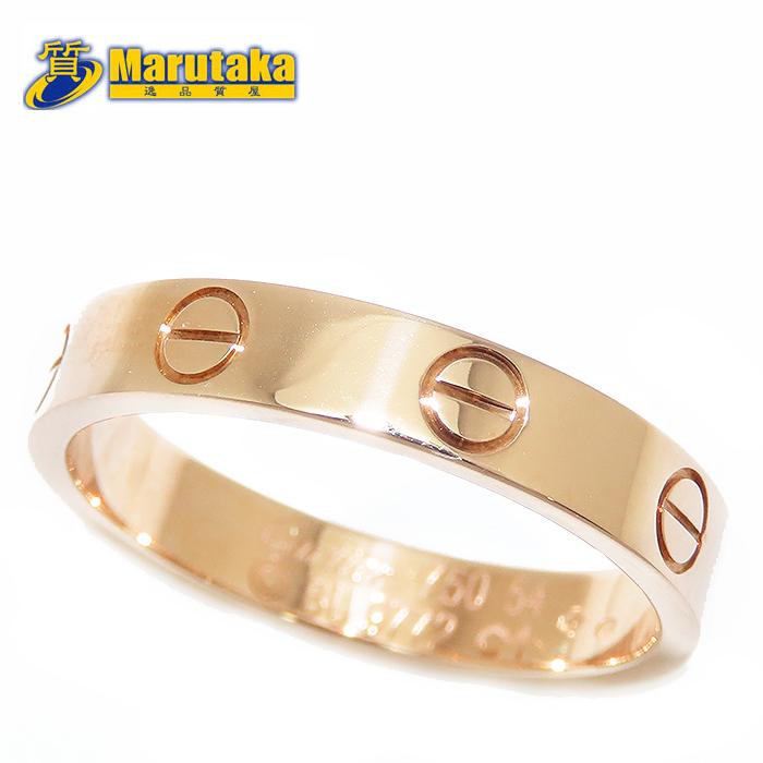 LOVE（Cartier） Cartier ミニ ラブリング #54 #14 PG K18 750