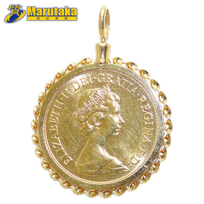 K22英国 1989年KM956 ソブリン金貨500周年記念 ペンダントトップ K22英国 1989年KM956 ソブリン金貨500周年記念 ペンダントトップ