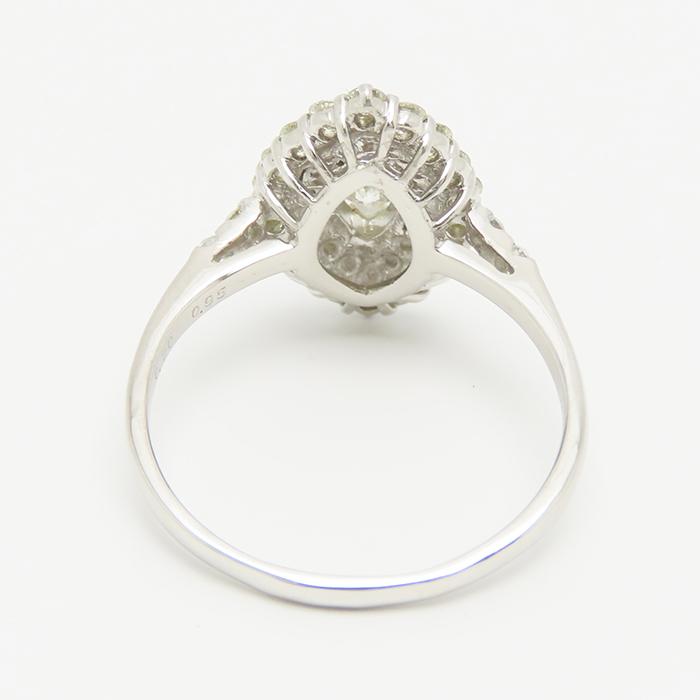 マーキスカット ダイヤモンド リング 21号 鑑別書 0.70ct 0.95ct 指輪