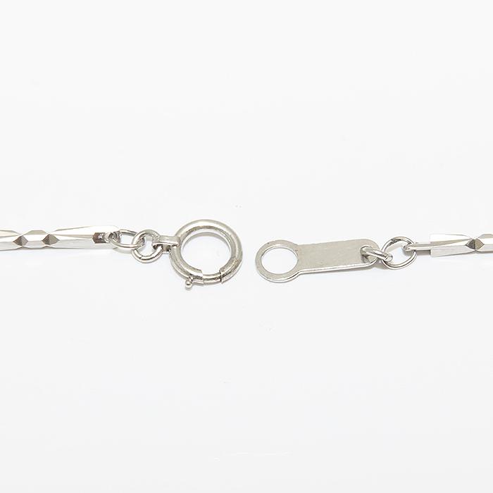 Pt850 プラチナ 一粒ストーン ソリテールネックレス 42cm プラチナ ネックレス Pt850 42cm 8.5g チェーンのみ 逸品質屋 丸高