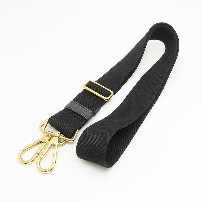 CANAPA PRADA カナパ ミニ トート バッグ ブラック デニム ショルダー