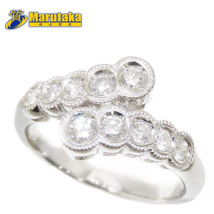 ブ*ー様 pt900 ダイヤモンド　リング　指輪 ダイヤモンド リング Pt900 9号 鑑別書 0.37ct 5.3g プラチナ 逸品質屋