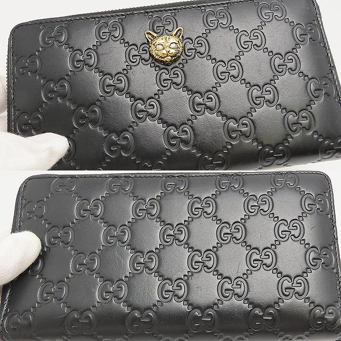 GUCCI（グッチ） ロングウォレット 548058 シマ ラウンドファスナー 長
