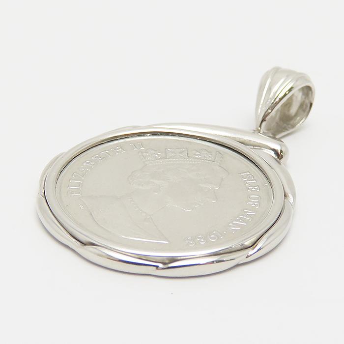 ノーブル コイン ペンダント トップ Pt1000 Pt850 1/4oz 13.74g 1988