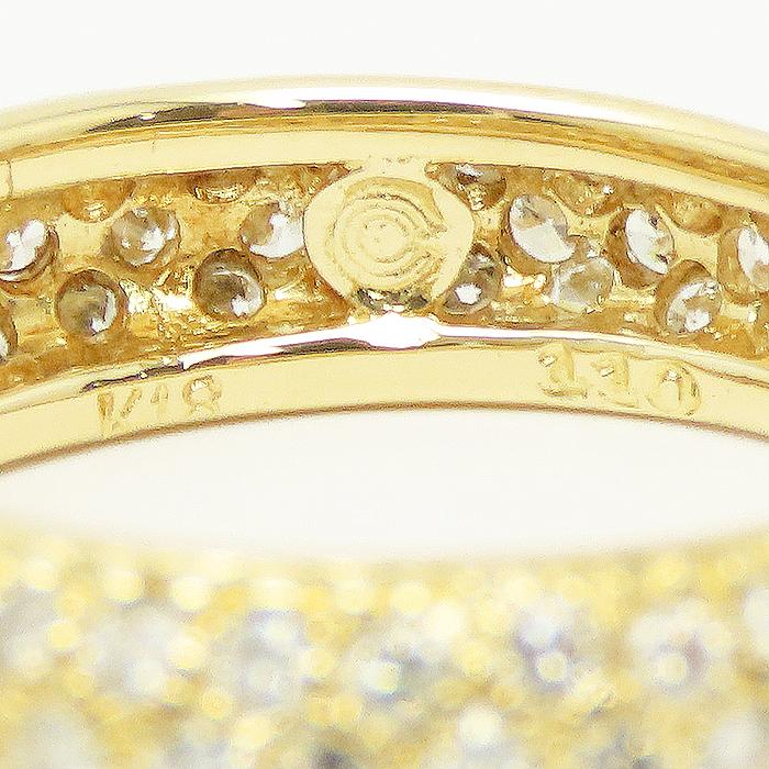 ダイヤモンド 1.10ct イエローゴールド リング 9号 3.0g 鑑別書 K18 18