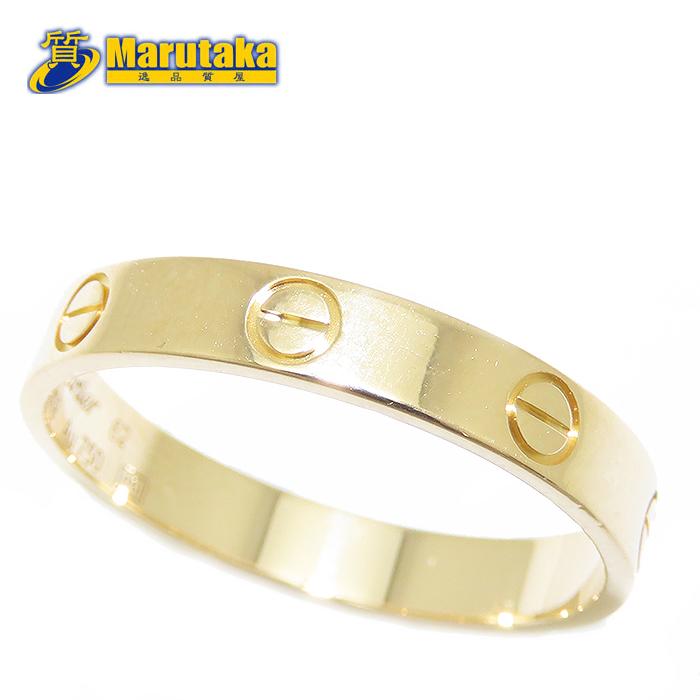 LOVE（Cartier） Cartier ミニラブリング 750 YG K18 #62 約21.5号