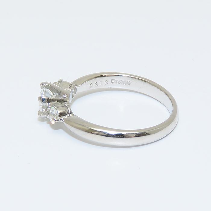 ダイヤモンド リング Pt900 8号 0.318ct E:VVS-2:VG:N 3.4g 鑑定書