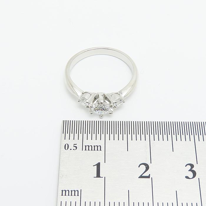 ダイヤモンド リング Pt900 8号 0.318ct E:VVS-2:VG:N 3.4g 鑑定書