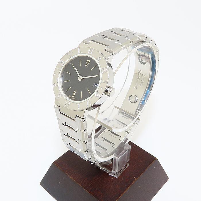 正規品　BVLGARI ブルガリ BB23SS BB26SS コマ11mm 2つ ブルガリ・ブルガリ BVLGARI BB 23 SS クォーツ ブラック 逸品質屋 丸