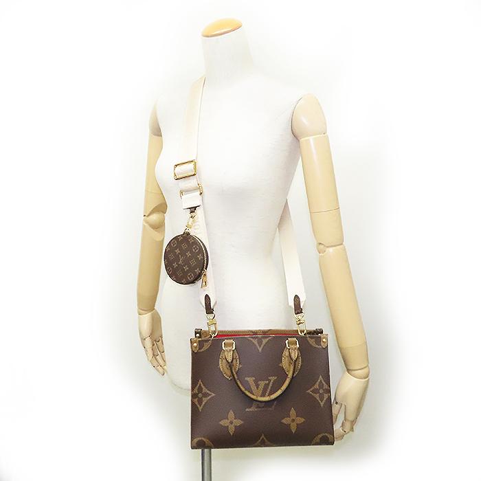M46373 ツートン ハンドバッグ 25cm LOUIS VUITTON（ルイ・ヴィトン） オンザゴーPM M46373 モノグラム