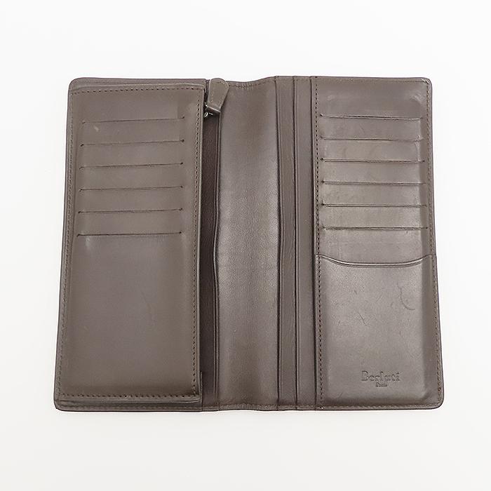 Berluti マダムオルガ期 スクリット長財布 Bottier刻印 Berluti（ベルルッティ） サンタル スクリットレザー ジップロング