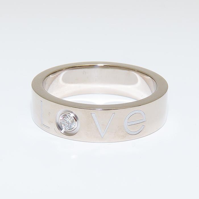 LOVE（Cartier） 限定 Cartier ラブリング 750 WG #57 17号 K18