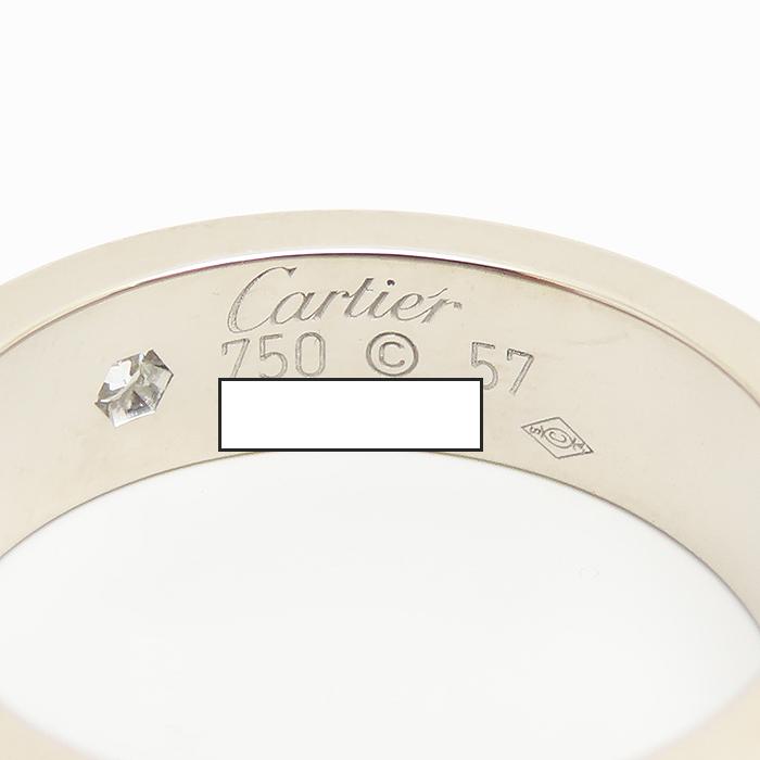 LOVE（Cartier） 限定 Cartier ラブリング 750 WG #57 17号 K18