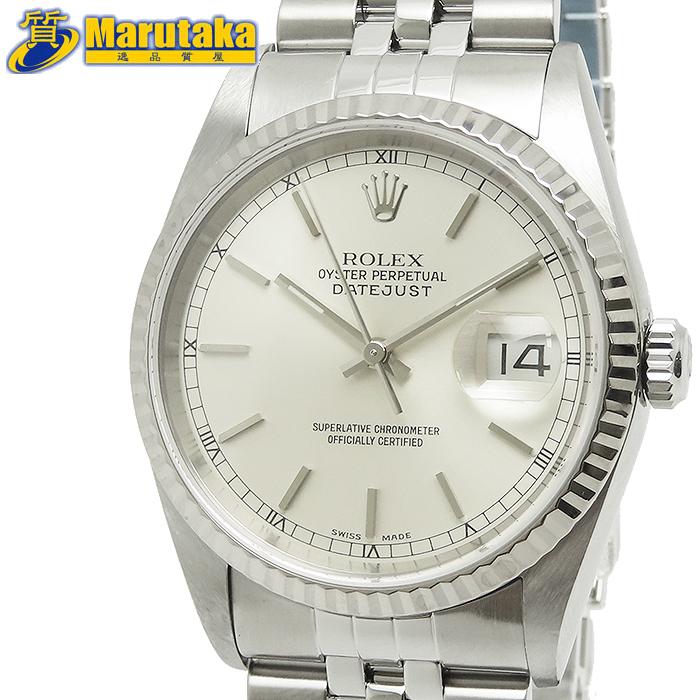デイトジャスト ROLEX 16234 Cal.3135 SS シルバー文字盤 ロレックス