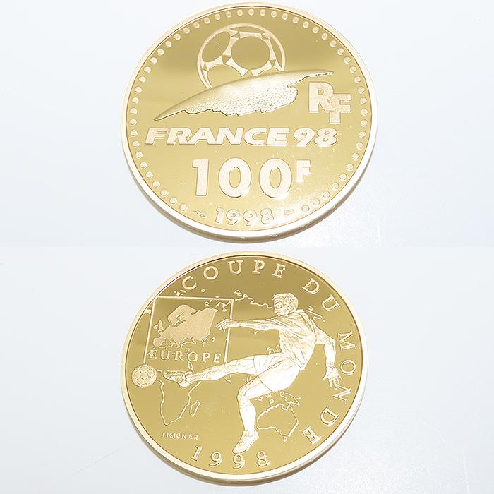 1998年 ワールドカップ 公式記念コイン 金貨 3種 セット K22 3枚