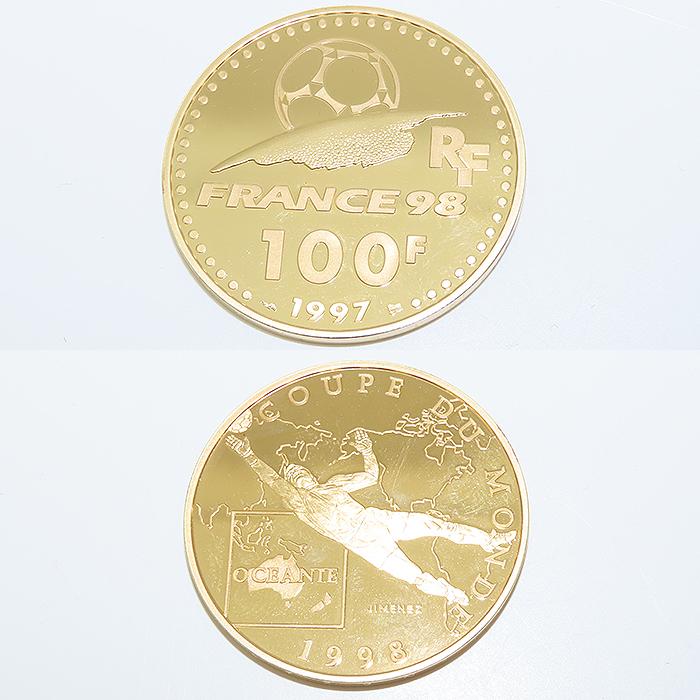 1998年 ワールドカップ 公式記念コイン 金貨 3種 セット K22 3枚