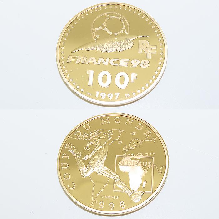 1998年 ワールドカップ 公式記念コイン 金貨 3種 セット K22 3枚