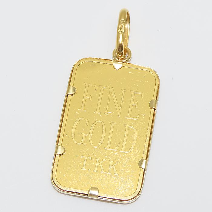 10g インゴット ペンダント トップ 純金 K24 K18 11.26g YG 田中貴金属