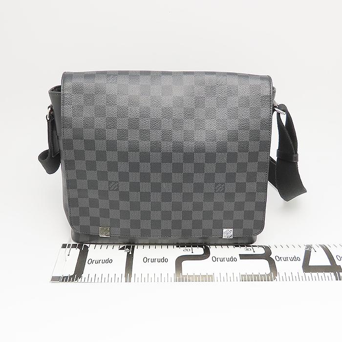 ルイ・ヴィトン ディストリクトMM N41029 メッセンジャー バッグ ショルダー メンズ 斜め掛け A4可 グラフィット 逸品質屋 尼崎の画像