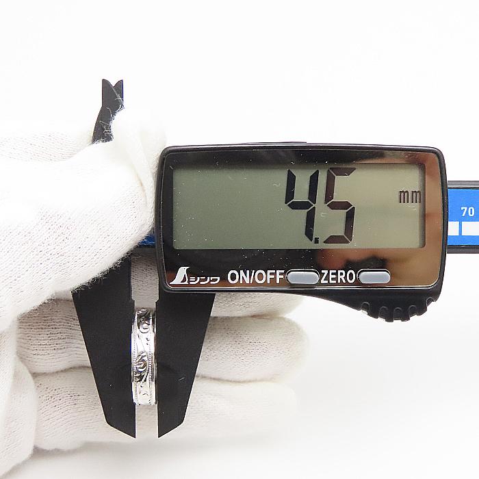 平板 彫柄 リング Pt850 18号 2.84g 指輪 レディース メンズ ユニ