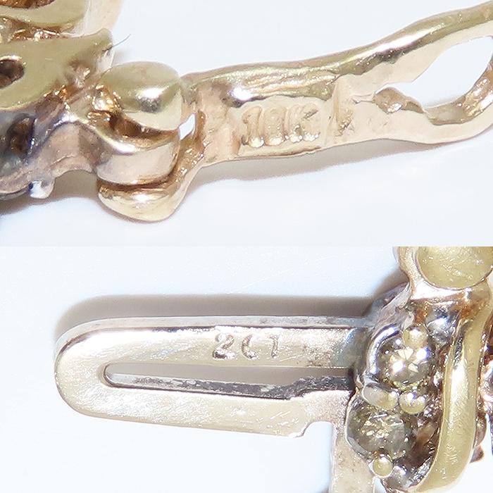 ダイヤモンド ブレスレット 10K 18.5cm 2ct K10 YG 逸品質屋 丸高 尼崎 
