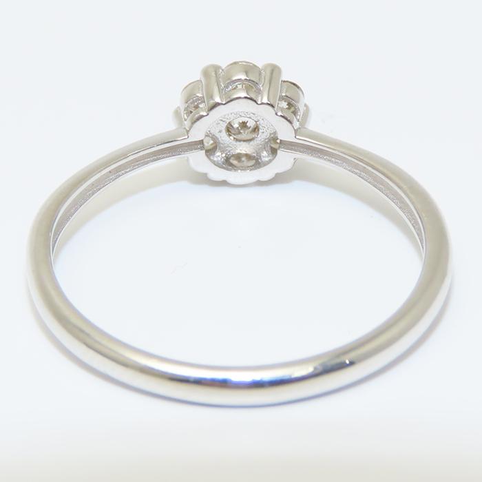 ダイヤモンド ホワイトゴールド リング 10.5号 1.58g 0.20ct