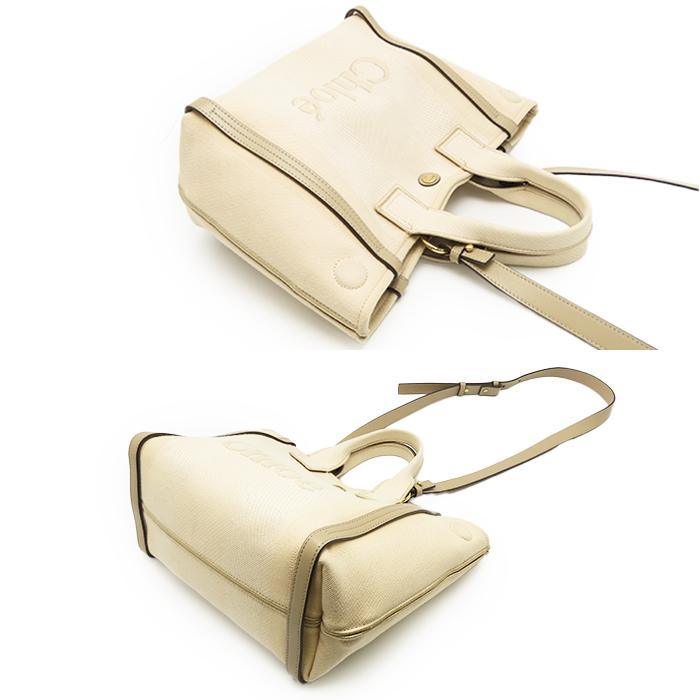 【美品】Chloe Pixie アイボリー2way レザー スウェード 保存袋付 Chloe（クロエ） スモールトート 2way バッグ CHC25SS91106526Y