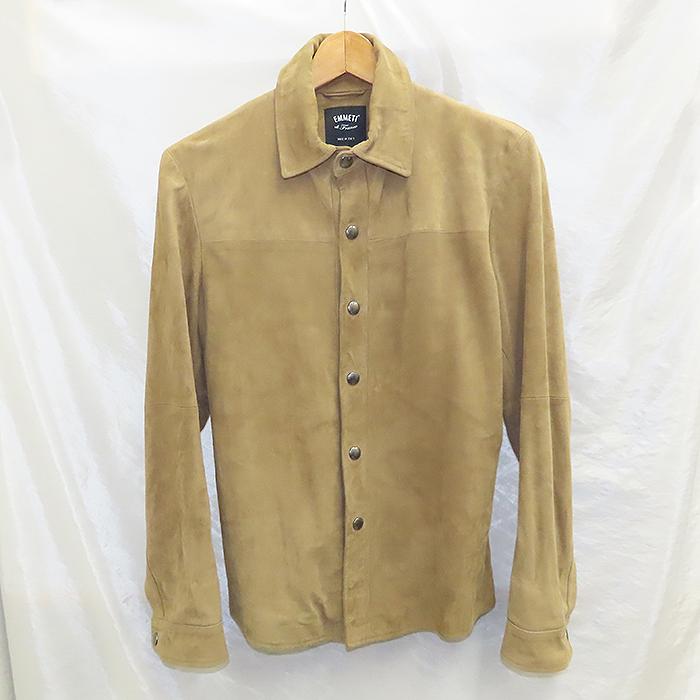 美品 EMMETI ゴートスキン スエード レザー ジャケット 山羊革 44 EMMETI（エンメティ） ジャケット #44 約S〜Mサイズ スエード ゴート