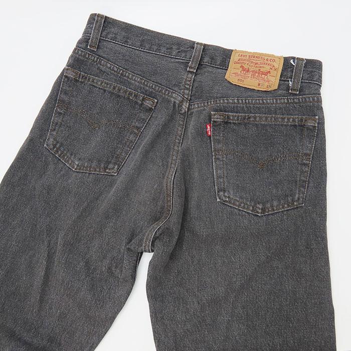 Levi's（リーバイス） 送料無料 80年代 USA製 501 先染めブラック W30