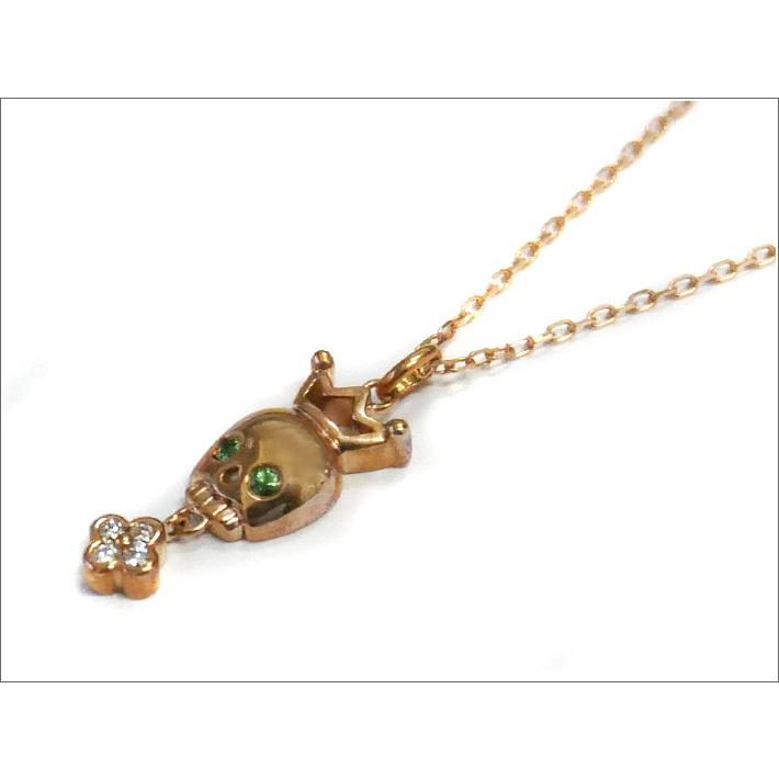 ガガミラノ GAGA MILANO アクセサリー K10 クラウンスカル グリーン  