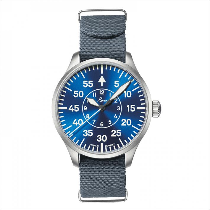 とっておきし新春福袋 腕時計 ラコ Laco 862103 ナイロンベルト 機械式自動巻 シュトゥンデ ブラウ 39 アーヘン BlaueStunde 39 Aachen PILOT 腕時計