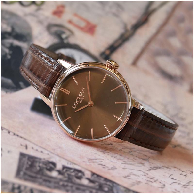 LOCMAN ロックマン 腕時計 0253R04R-RRBNRGPN 1960 LADY レザーベルト 