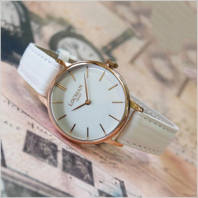 LOCMAN ロックマン 腕時計 0253R08R-RRWHRGPW 1960 LADY レザーベルト  