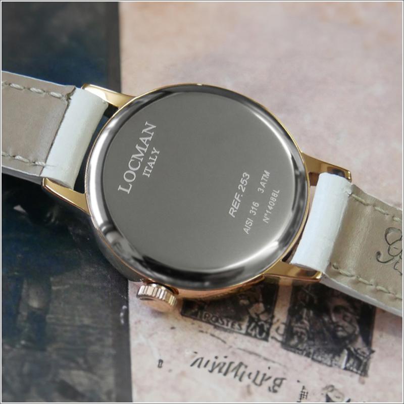 ロックマン LOCMAN 腕時計 0253R08R-RRWHRGPW 1960 LADY レザーベルト レディース｜ippin｜03