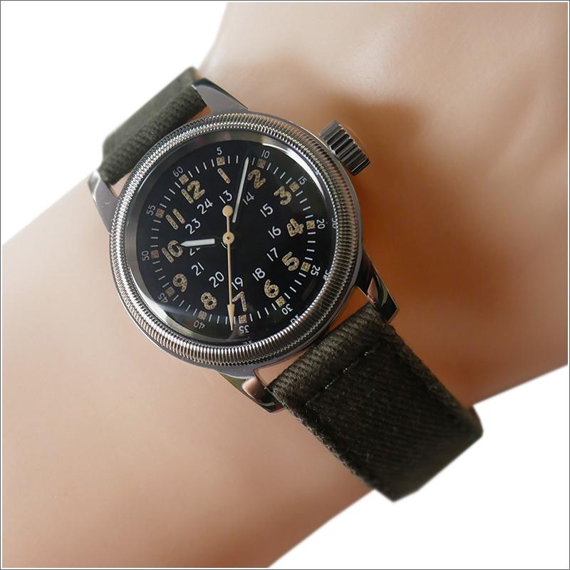 モントルロロイ ミリタリーウォッチ M.R.M.W. TYPE A-17 VINTAGE DIAL