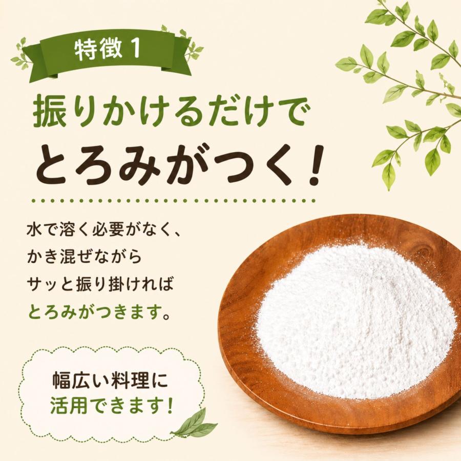 とろみちゃん 顆粒片栗粉 120g 6個セット 水溶き不要 北海道産じゃがいも 100% 無添加 離乳食 介護食 片栗粉 馬鈴薯 とろみ剤 とろみ粉 時短 便利 容器 国産 |  | 06
