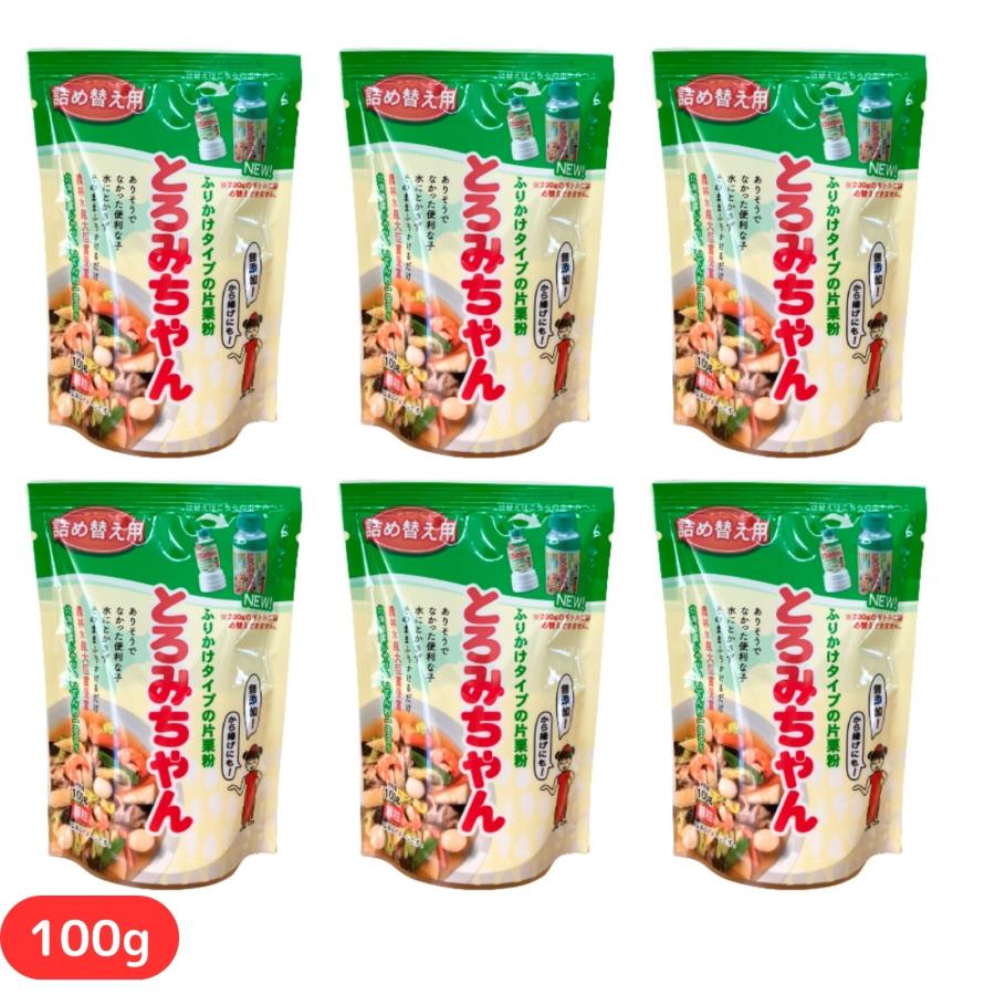 とろみちゃん 詰め替え用 100g 6個セット とろみ剤 トロミ 介護 片栗粉