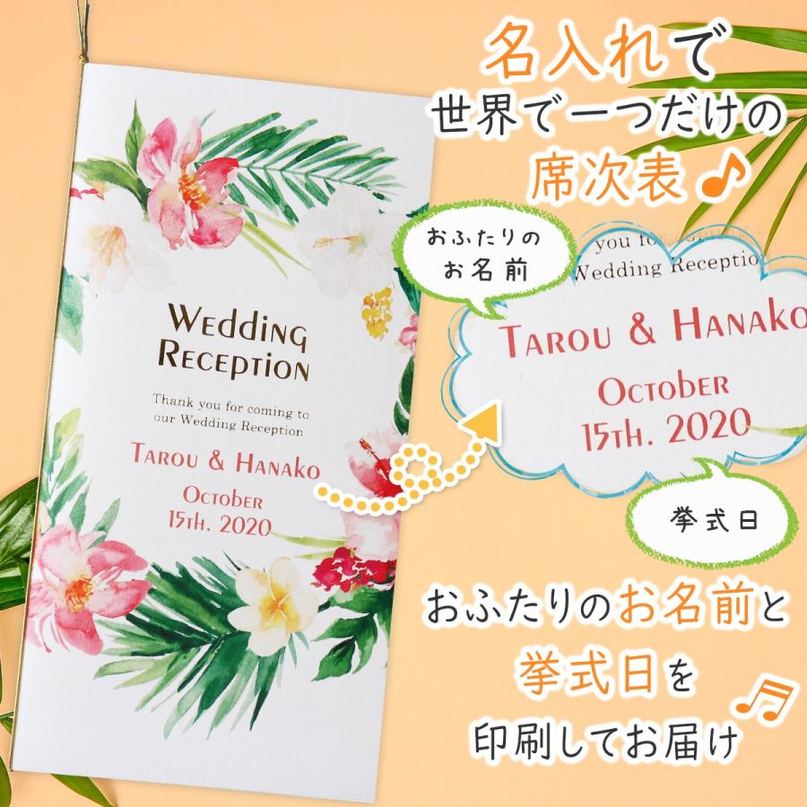 結婚式 席次表 手作りキット トロピカル ラージリース B022 1 いっぽ ウェディング 通販 Yahoo ショッピング