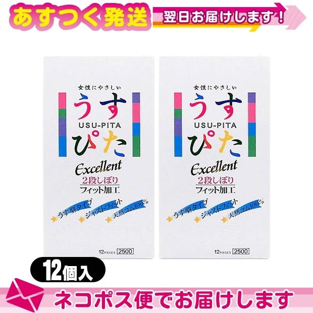 ジャパンメディカル製 うすぴた Excellent 2500(12個入) x2箱セット ：ネコポス送料無料｜ippo0709