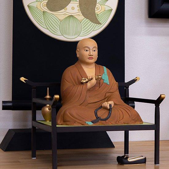 弘法大師御誕生1250年記念 『木造 弘法大師坐像』 身寸6寸 : お遍路