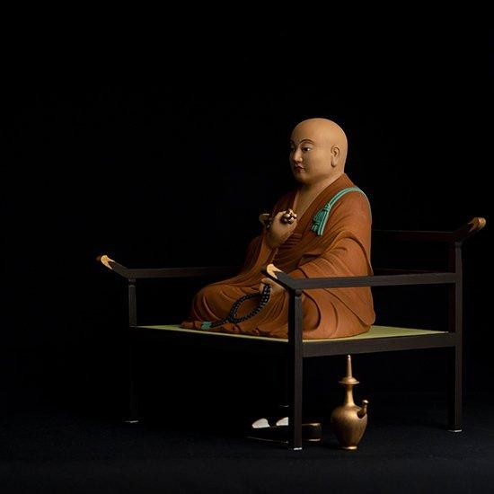 弘法大師御誕生1250年記念 『木造 弘法大師坐像』 身寸6寸_9