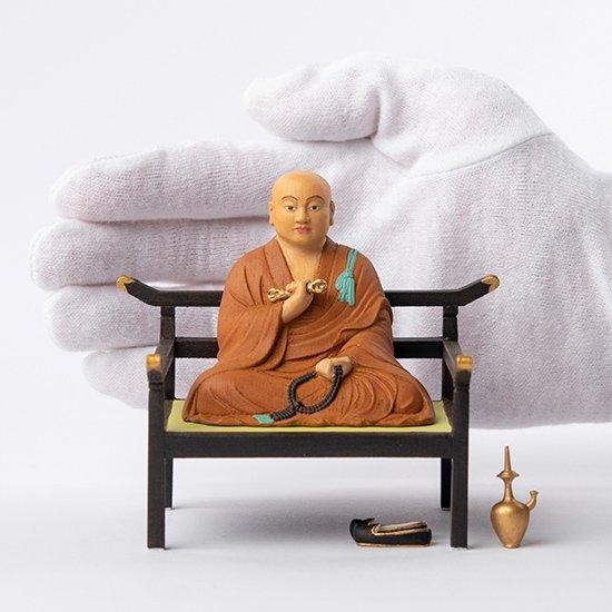 ３Ｄ 弘法大師様 弘法大師御誕生1250年記念 『木造 弘法大師坐像』 身寸6寸｜ お遍路