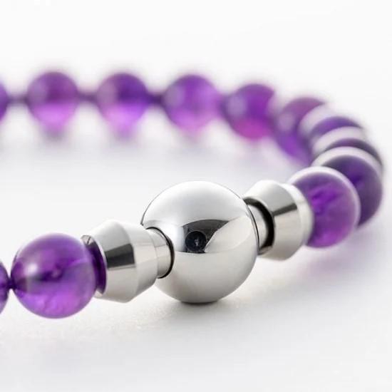 念珠ブレスレット プレミアム アメジスト Soul Jewelry : お遍路用品の 